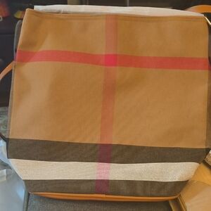 Plaid Tan Tote Bag